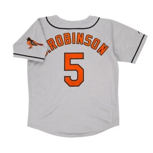 Brooks Robinson Baltimore Orioles Grey Road Jersey w/ Team Patch Men's (S-3XL) - Picture 1 of 5