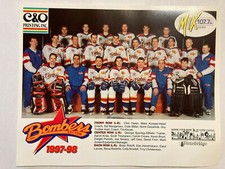 Dayton Bombers ECHL Minor League 1997/98 Team Photo 