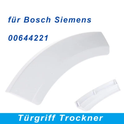 MARKENLOS Maniglia porta per asciugatrice Siemens Bosch 00644221 bianca maniglia WTE WTS WTV WTW SPL27343