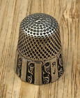 Vintage Sterling Silver Thimble , size 8