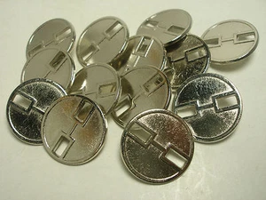 New lots Silver Metal Buttons sizes 5/8 ,11/16, 7/8 ,1 1/8 , Blazer Jacket #SR - Picture 1 of 9