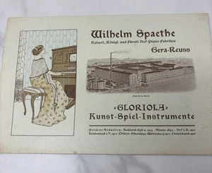 Antiker Katalog Wilhelm Spaethe Klavierbauer Berlin Preußen - Bild 1 von 12