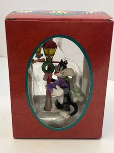 Lampione Looney Tunes 1997 Ornamento Sylvester Tweety Canto Canti Vintage Mai Usato - Foto 1 di 8