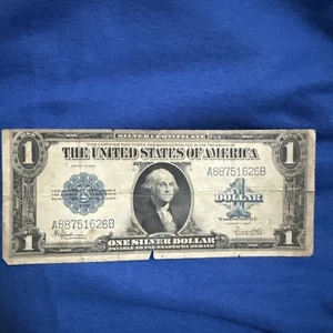 1923 großes Silber Zertifikat 1 Dollar Schein "Pferdedecke" Schein  - Bild 1 von 2