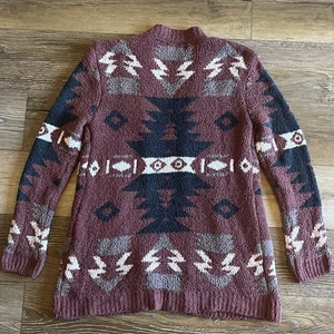 Cárdigan Abierto Jodifl Largo Tejido Suave Talla Pequeña Suroeste Geométrico Azteca Boho - Imagen 1 de 6