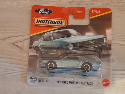 Matchbox Superfast 1968 Ford Mustang Fastback blau  OVP - Bild 1 von 2