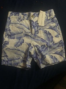 Janie And Jack White With Blue Flower Shorts Size 5 Brand New With Tag - Picture 1 of 2