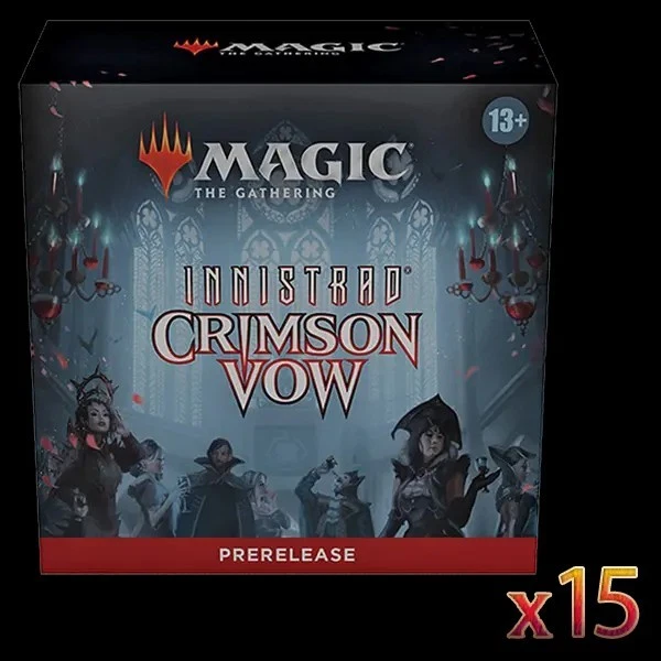 MTG Magic Innistrad: Crimson Vow Prerelease Kit CASE - 15 Box Per Sealed Case - Image 1 of 4