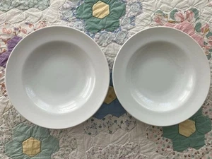 Williams Sonoma Brasserie Blanco 2 Tazones de Sopa con Bordes 9.25" Hecho en Japón XLNT - Imagen 1 de 4