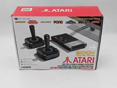 Atari Gamestation Pro with 2 Joysticks and 200 Games - Image 1 of 2
