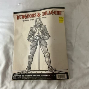 Dungeons And Dragons Quadrilla Carta Grafica TSR 2994 11x8,5” 1982 44 Fogli - Foto 1 di 7