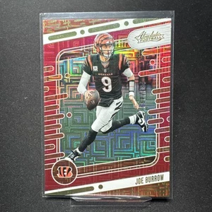 2024 Panini Absolute - #20 Joe Burrow RED SQUARE Parallel # 284/499 - Picture 1 of 2