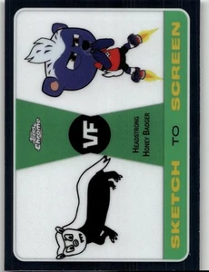 2025 Topps Chrome VeeFriends Sketch to Screen Headstrong Honey Badger #SK-8 - Picture 1 of 2
