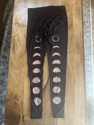 Leggings Teeki Eclipse Phases of the Moon S Negros  Foto 1 de 3
