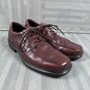 Ecco Shock Point Herren Braun Leder Schnürschuhe Oxford Größe 11 EU 44 - Bild 1 von 10