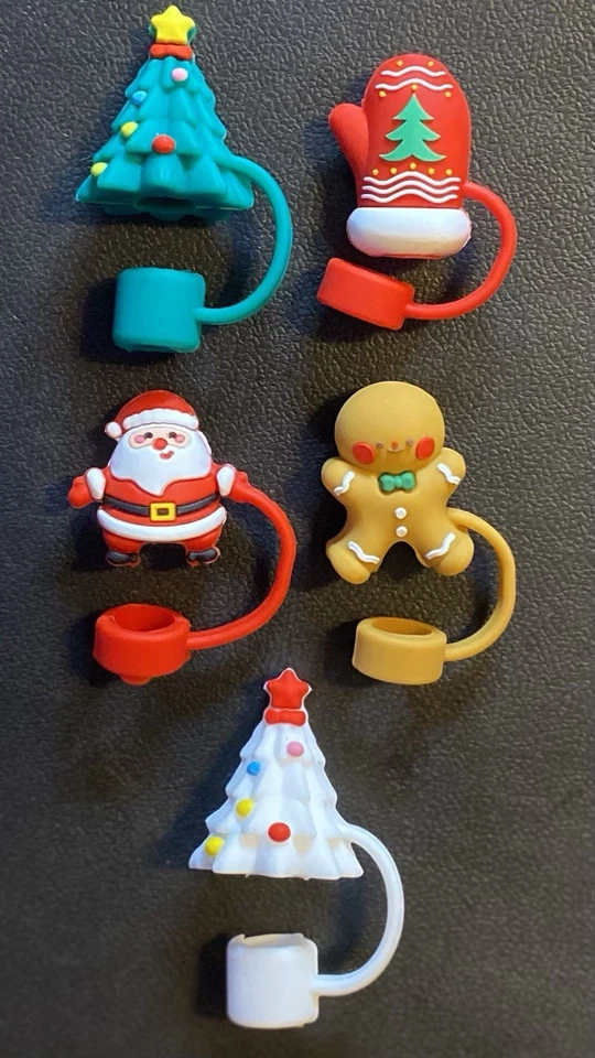 5 piezas. Toppers de paja Stanley - Tema de Navidad - 1 mm Foto 1 de 1