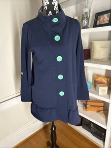 Chaqueta ligera azul marino XS Matilda Jane para mujer A Million Little Things nueva con etiquetas - Imagen 1 de 10