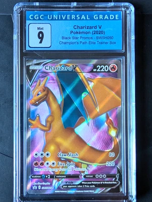 Charizard V SWSH050 SWSH Sword & Shield Promo Cards Holo CGC 9 Mint - Image 1 of 2