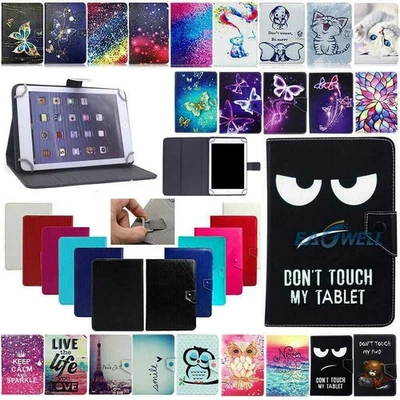 Universal Leather Pattern Case Stand Cover For LG G Pad 7" 8" 10.1" inch Tablet - Image 1 of 4