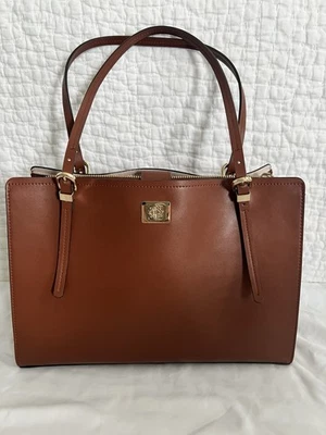 Antonio Melani Brown Leather Tote Bag EUC  - Image 1 of 4