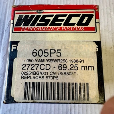 Wiseco 605P5 Yamaha YZ/WR250 Piston Kit. Fits 1988-1991 - Imagem 1 de 2