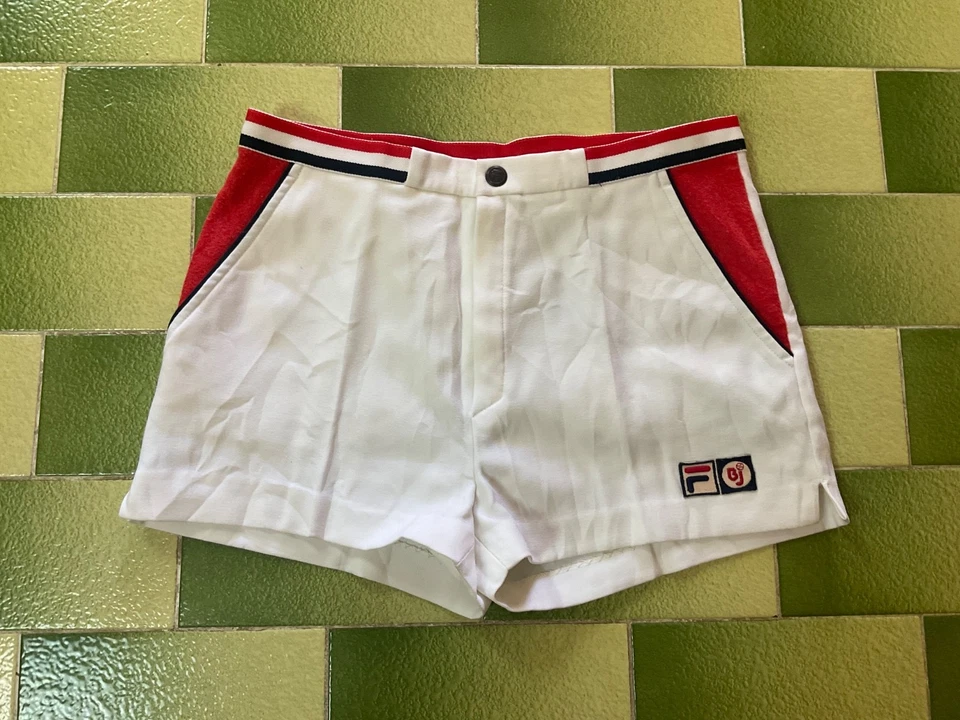 Vintage 80s Bjorn Borg Shorts Tennis Sports White Zipper Fly Size USA 28” Italy - Image 1 of 4