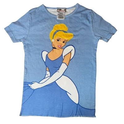 Vintage Disney Store Princess Cinderella large graphic T-shirt girls size 10/12  - Image 1 of 4