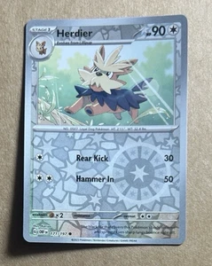 Pokemon Obsidian Flames Herdier Reverse Holo 171/197 - Picture 1 of 1