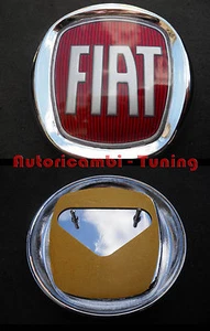 Fregio Stemma Posteriore Logo Fiat Grande Punto Panda Doblò Ø 85mm - Picture 1 of 2