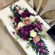 Table Centerpiece Artificial Flower Runner Arrangements Silk Floral Party Decors