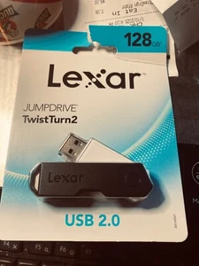 Lexar JumpDrive TwistTurn 2, 128GB USB 2.0 *NEW UNOPENED - Bild 1 von 2
