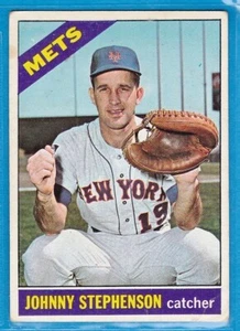 Tarjeta de béisbol 1966 Topps - #17 John Stephenson - Mets de Nueva York - Imagen 1 de 2
