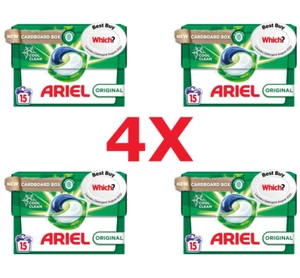 4X Ariel All-in-1 PODS Washing Liquid Capsules, 4X15 pods, 60 capsules - Picture 1 of 5