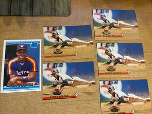 1993 Topps Stadium Club nice Of 5 Kenny Lofton Indians + 92 Rated Rookie Nice - Picture 1 of 2