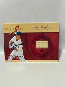 2005 Studio Masterstrokes Bat #17 Hank Blalock /50 - Picture 1 of 2