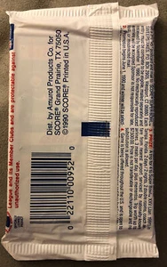 1990 Score Football Card Pack Gerald Williams Steelers Showing On Back - Picture 1 of 2