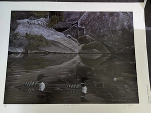 Schöner signierter nummerierter Druck von John Harrington Silent Reflection - Bild 1 von 5
