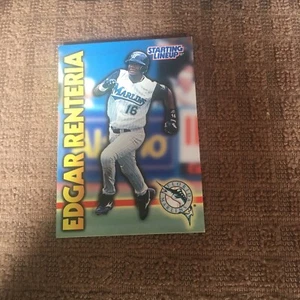 Edgar Renteria 1999 KENNER STARTING LINEUP CARD - FLORIDA MARLINS - Picture 1 of 4