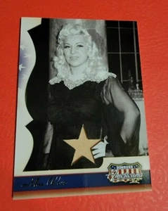 Mae West WORN RELIC SWATCH CARD 2008 AMERICANA MOVIE POSTERS actress HOLLYWOOD - Picture 1 of 3