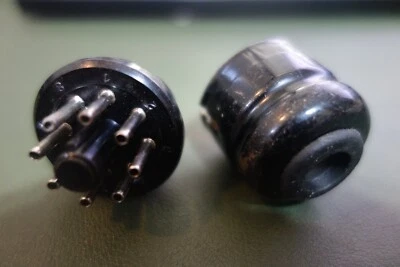 Amphenol 8 Pin Cable Male Inline New Used Plug Cap Hood Tube Socket Collins - Image 1 of 2