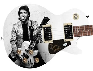 George Thorogood Epiphone Signed Custom Photo Graphics Guitar ACOA - Picture 1 of 4