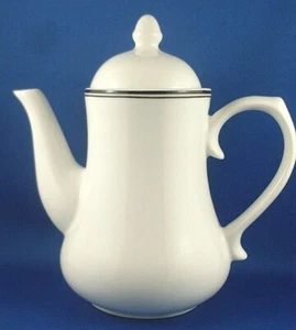 RARE Retro DUDSON England FINE CHINA STOKE-ON-TRENT 750ml COFFEE POT w/LID - Aus - Foto 1 di 10