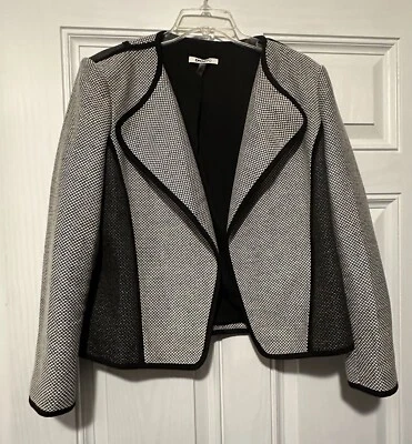 Blazer DKNY preto e branco tamanho 12 - Imagem 1 de 3