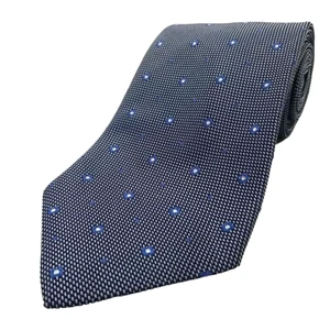 Brooks Brothers 346 Luxus Krawatte blau geometrisches Muster Seidenkrawatte 58" x 3,75" - Bild 1 von 6
