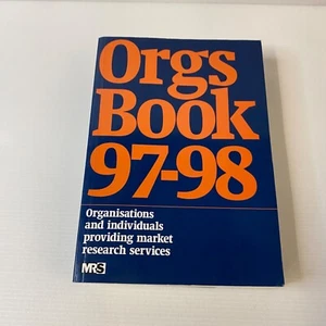 Orgs Book 97 - 98 Vintage Market Research Reference Directory Catalogue Book - Picture 1 of 21
