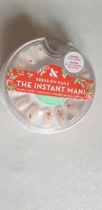 Olive & June The Instant Mani Press-On Nails 42 Christmas Minimalist Extra Short - Picture 1 of 2