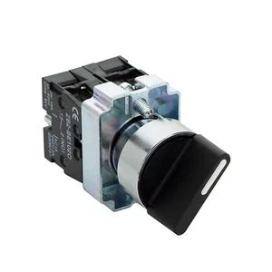 Rotary Switch 2-Position Maintained NO NC 22mm 220V 10A (1 Pack) - Picture 1 of 8