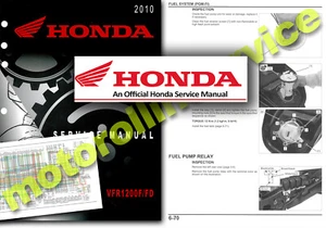 Honda VFR1200F FD Service manual 2010 ONWARDS Workshop Manual - DCT ABS VFR1200 - Picture 1 of 2