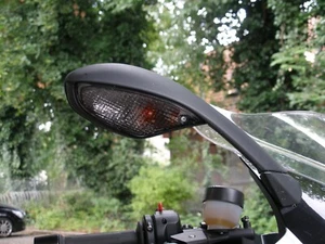 Schwarze Front Blinker BMW K 1200 S K 1300 S 2005-2015 smoked signals indicators - Picture 1 of 2