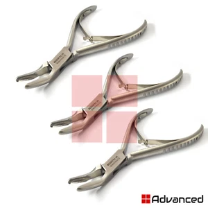 3Pcs Surgical Bone Rongeur Forceps Leur Orthopedic Tissue Trimming Cutting Plier - Picture 1 of 2